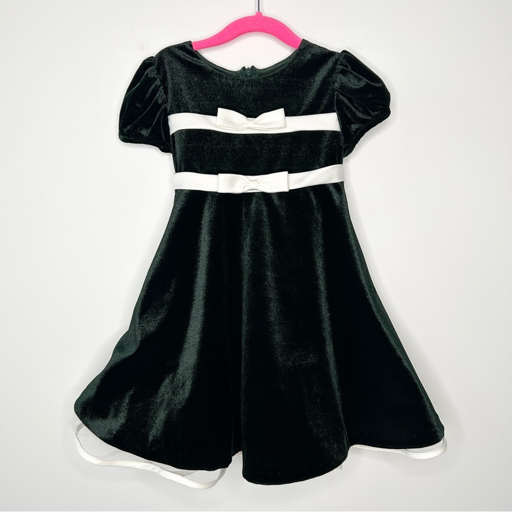 Bonnie Jean Black and White Formal Kids Dress